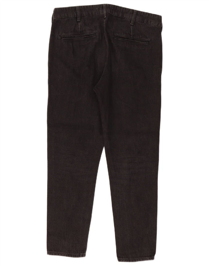 Męskie jeansy slim fit ZARA EU 42 Large W32 L27 Czarna bawełna