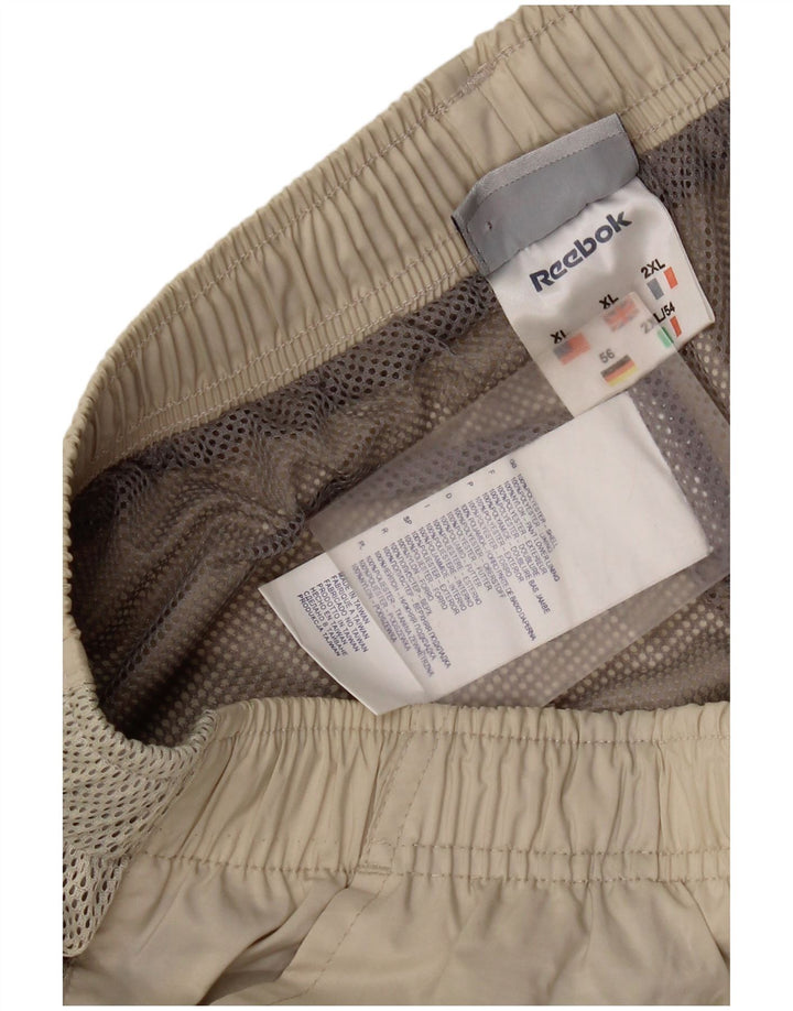 Męskie spodnie dresowe Reebok XL, beżowy, poliester