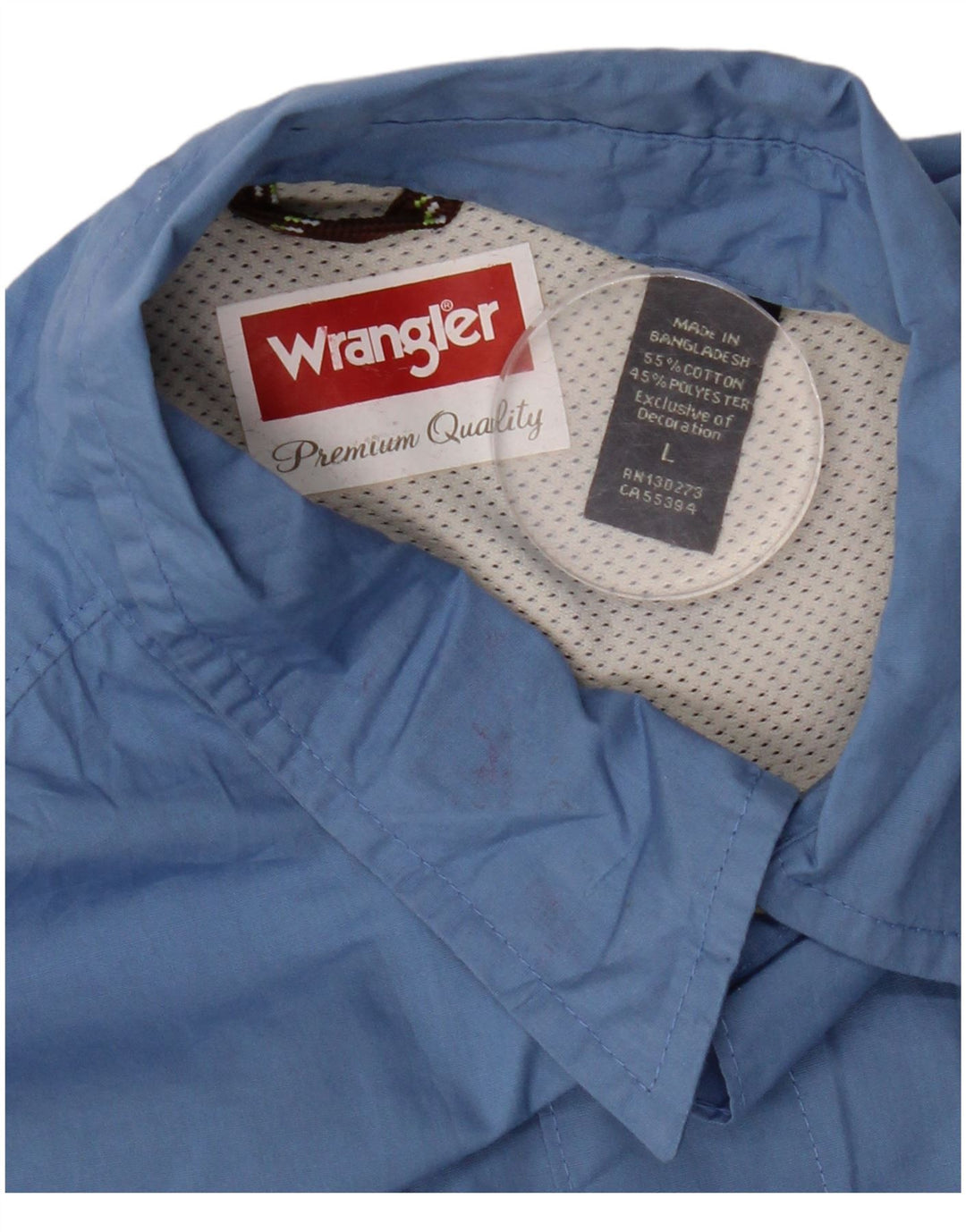 Koszula męska Wrangler, duża, niebieska, bawełniana
