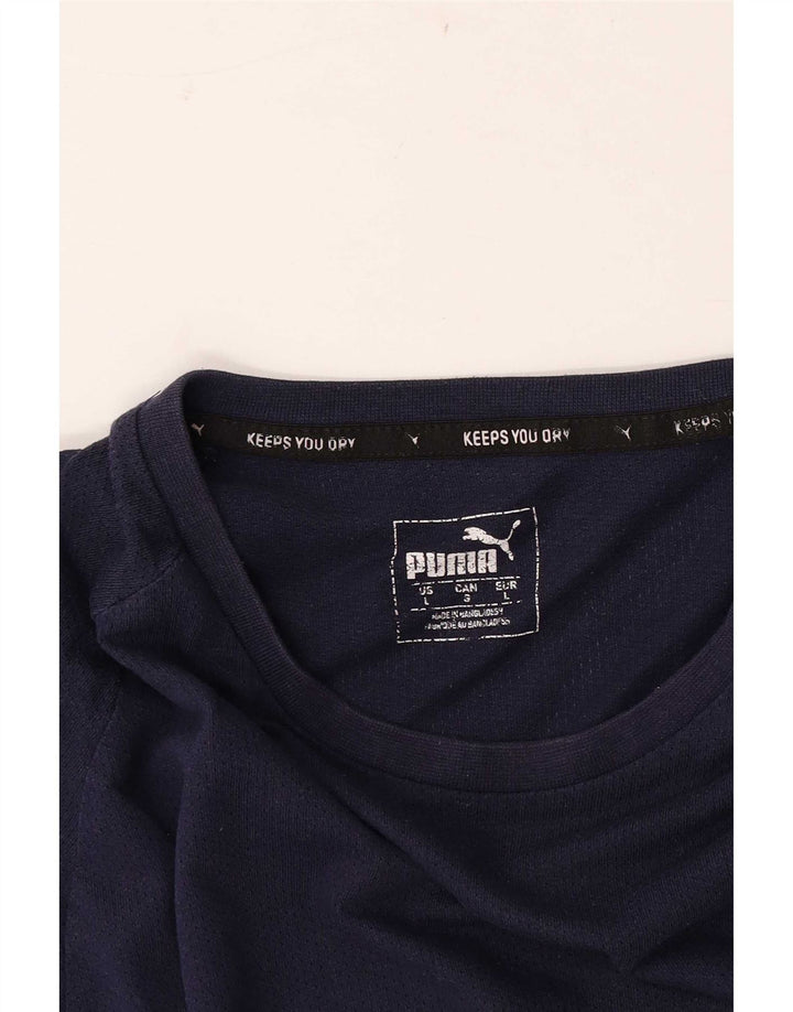 T-shirt męski Puma, duży, granatowy