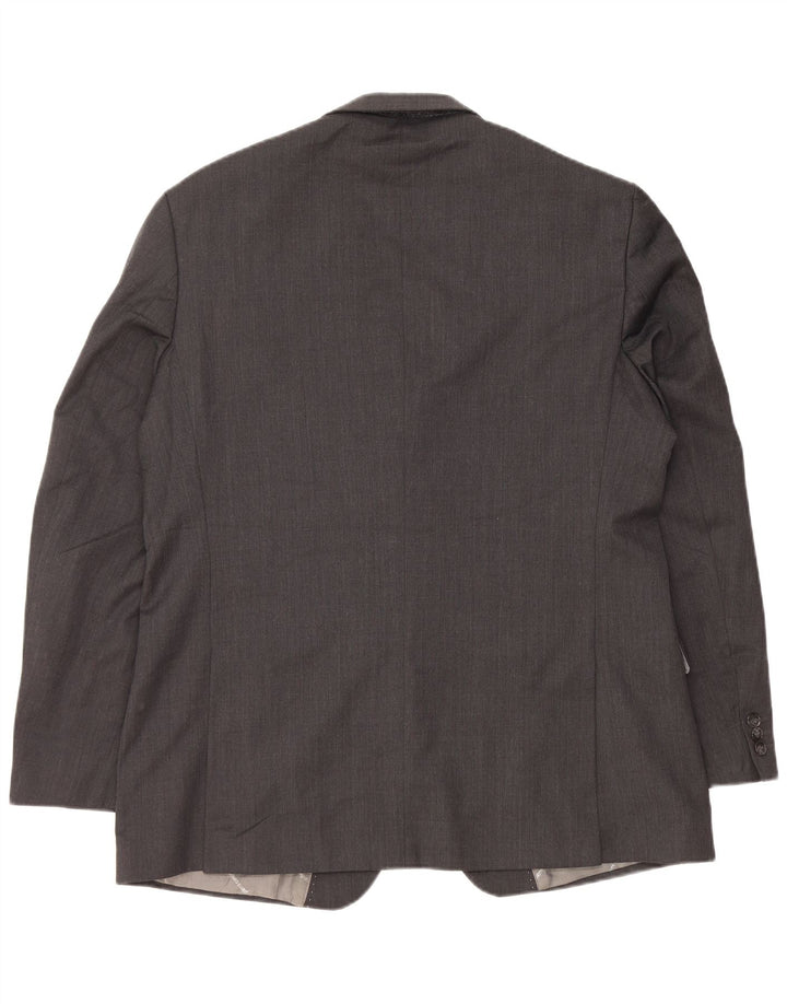 Męska marynarka Pierre Cardin zapinana na 2 guziki IT 54 2XL Szara wełna