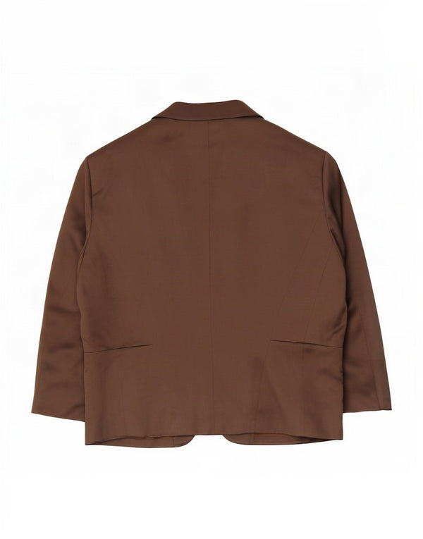 Fenn Wright Manson Womens 3/4 Sleeve Blazer Jacket UK 14 Large Brown