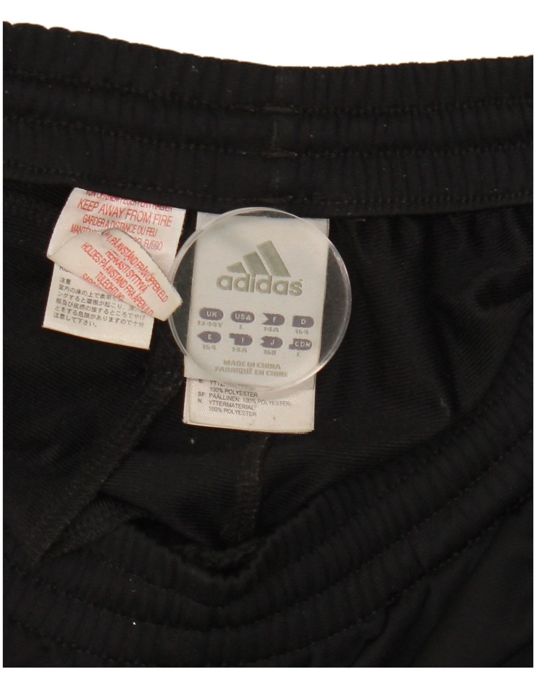 Adidas Chłopięce Spodnie Dresowe Joggery 13-14 Lat Czarny Poliester