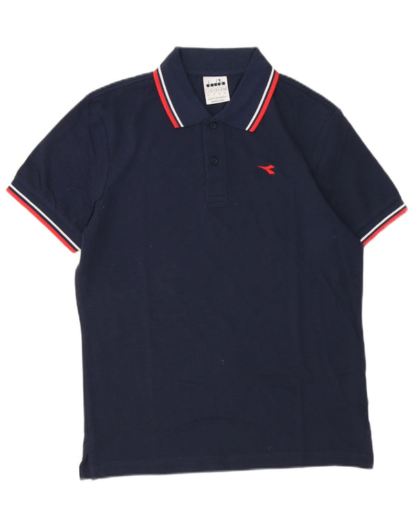 Męska koszulka polo Diadora XS, granatowa, bawełniana