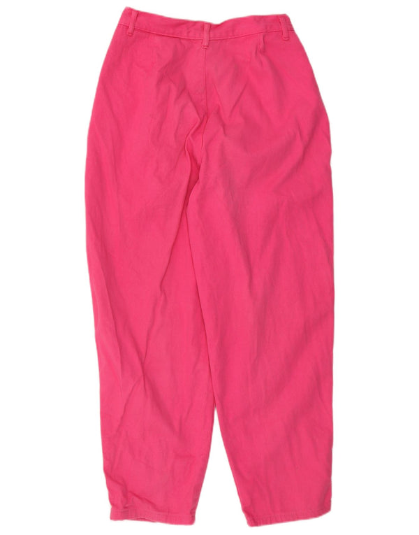 Vintage Womens High Waist Tapered Jeans W26 L26 Pink