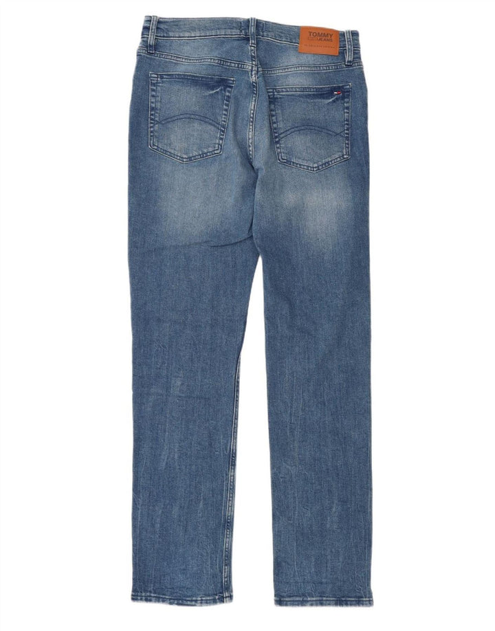 Męskie proste dżinsy Tommy Hilfiger W34 L34 Niebieskie bawełniane