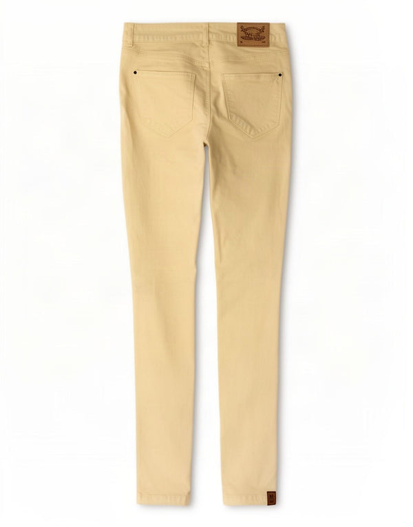 Damskie jeansy skinny Zara EU 38 Small W28 L28 Żółta bawełna