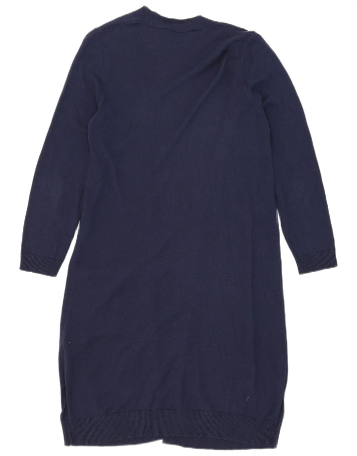 Marks & Spencer Damski sweter o przedłużonym fasonie, UK 12, średni granatowy