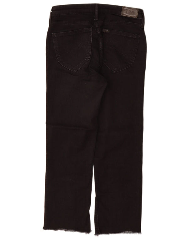 Damskie jeansy Lee Marion Straight W27 L25 Czarne bawełniane
