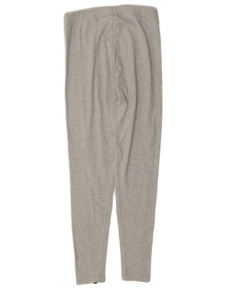 Damskie legginsy Adidas Graphic UK 12 Średnioszary, bawełniany blok kolorów
