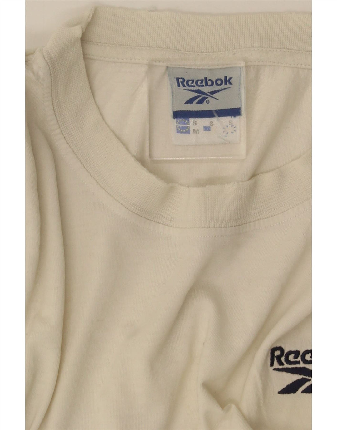 Męska koszulka Reebok o luźnym kroju, mała, biała