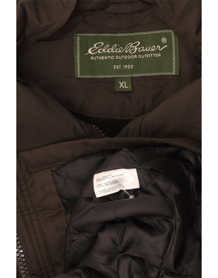 Męska ocieplana kurtka EDDIE BAUER UK 42 XL, szary nylon
