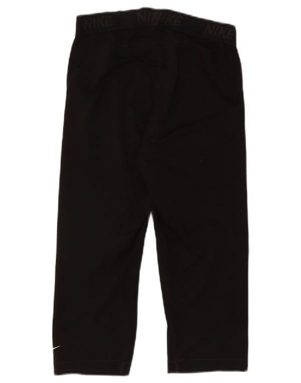 Damskie legginsy Nike Graphic Capri UK 12, średni czarny poliester
