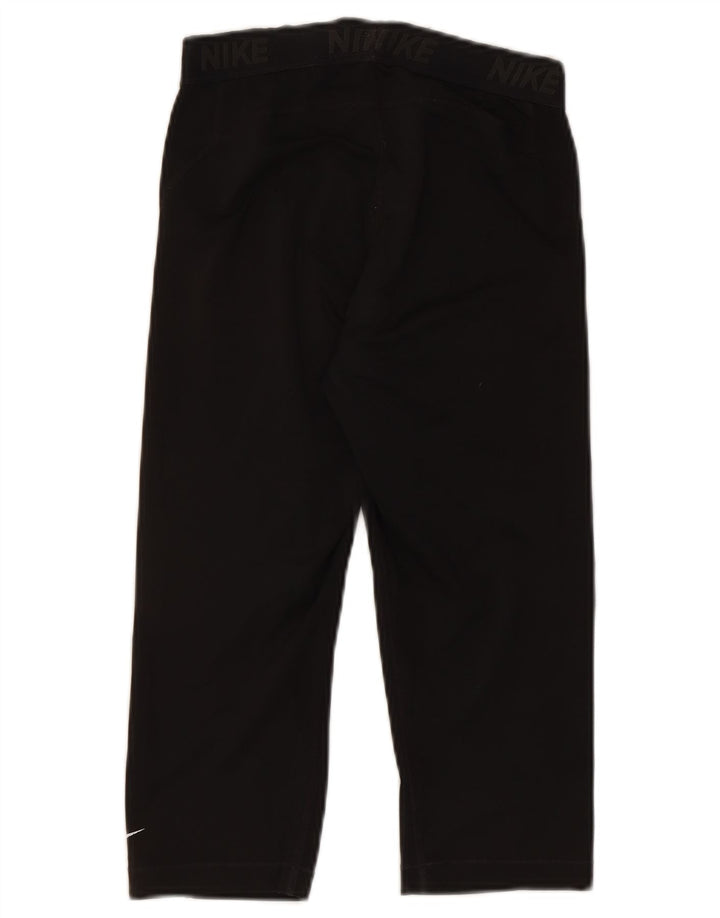 Damskie legginsy Nike Graphic Capri UK 12, średni czarny poliester