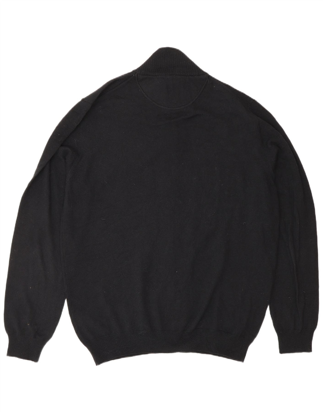 TRUSSARDI JEANS Męski sweter kardigan 3XL Czarna wełna