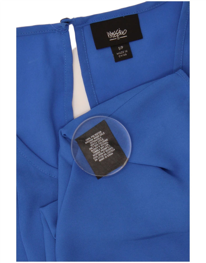 Damska bluzka bez rękawów MOSSIMO Top UK 10 Small Blue Polyester