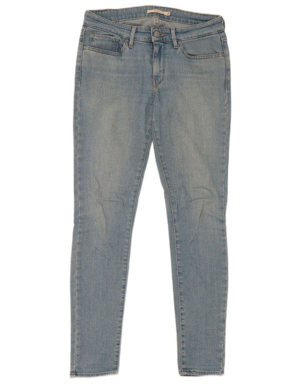 Damskie jeansy Levi's 711 Skinny W27 L28 Niebieskie bawełniane