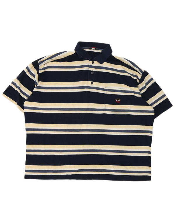 Męska koszulka polo Paul & Shark 2XL, bawełniana w granatowe paski