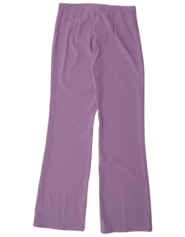 Spodnie damskie Pinko Bootcut UK 14 Large W34 L35 Fioletowy poliester