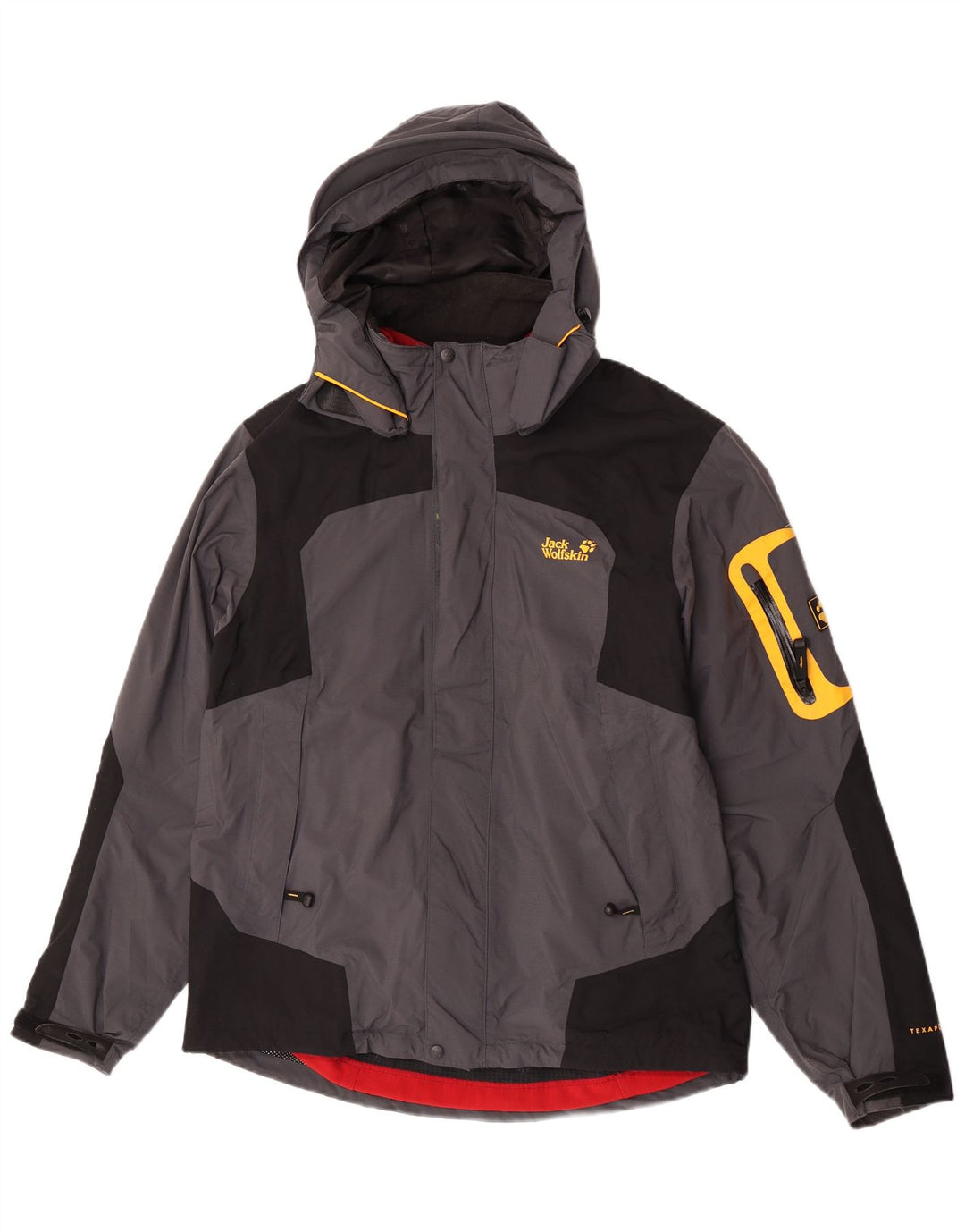 Męska kurtka wiatrówka Jack Wolfskin UK 40/42, duży szary blok kolorów