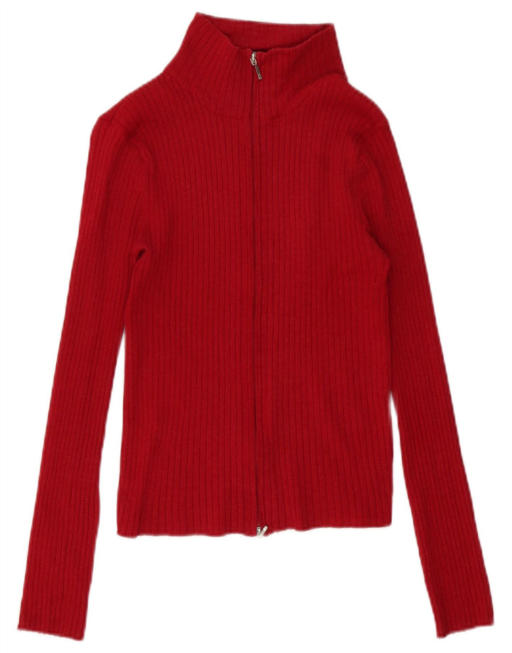 Sweter damski Zara Cardigan UK 12 Medium Red Ramie