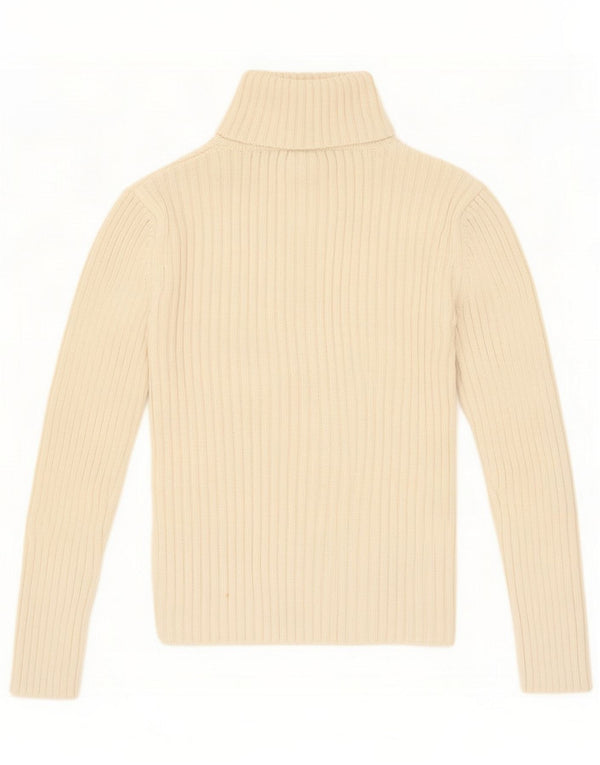 Gap Damski sweter z golfem UK 14 Medium Off White Cotton