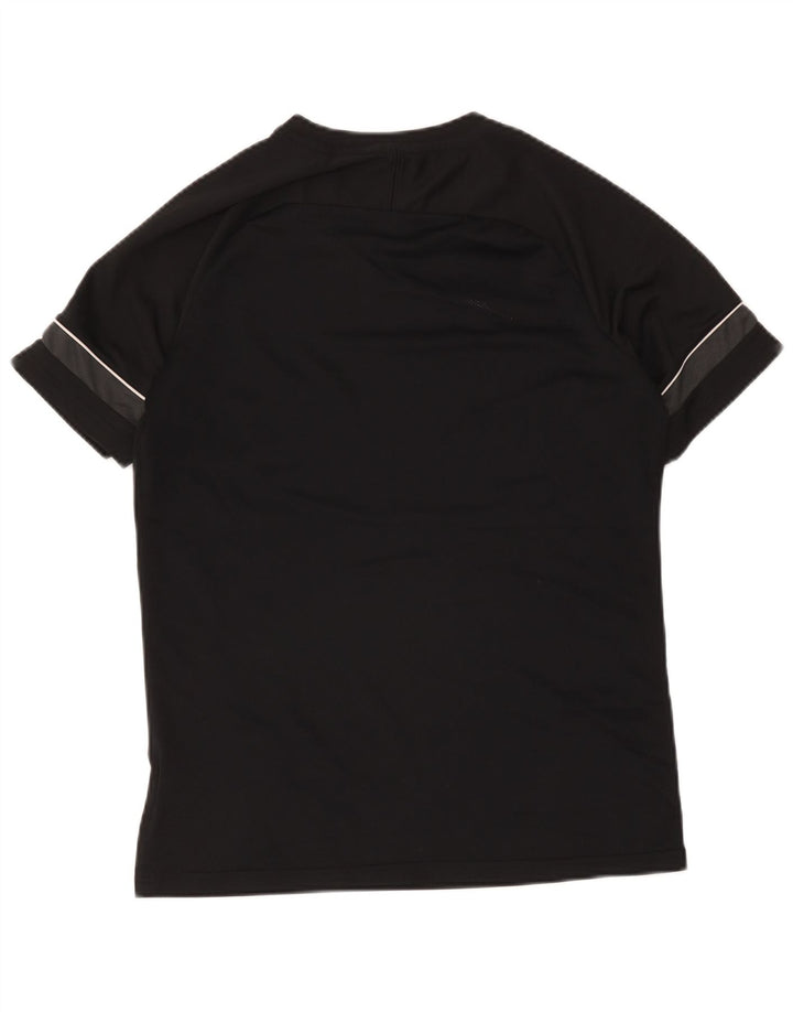 Męski T-shirt Nike Dri Fit z grafiką, duży czarny poliester z blokami kolorów