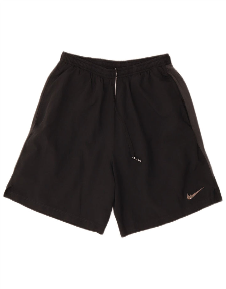 Męskie spodenki sportowe Nike Dri Fit, mały czarny, poliestrowy blok kolorów