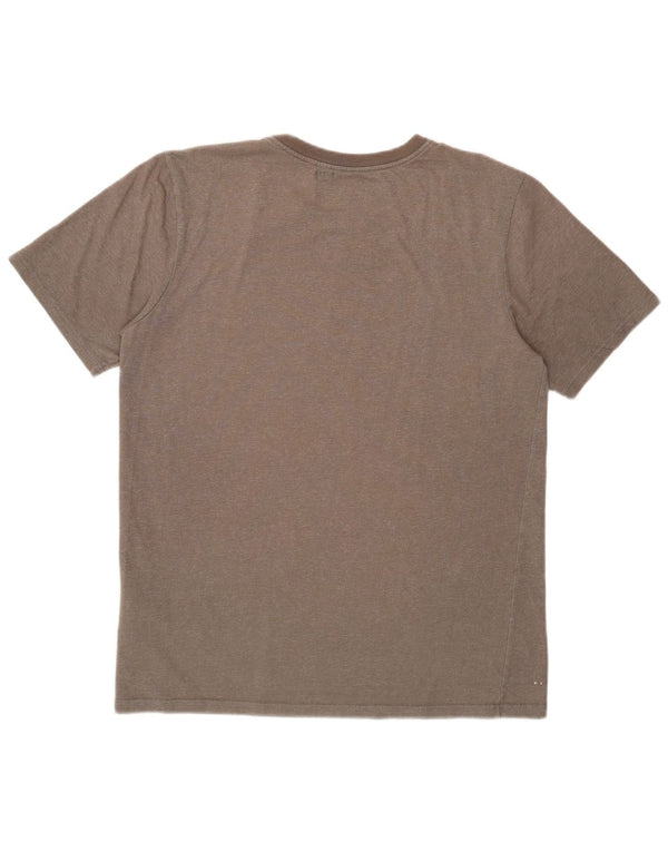 Męski T-shirt Nike o sportowym kroju z grafiką, mały, szary, bawełniany