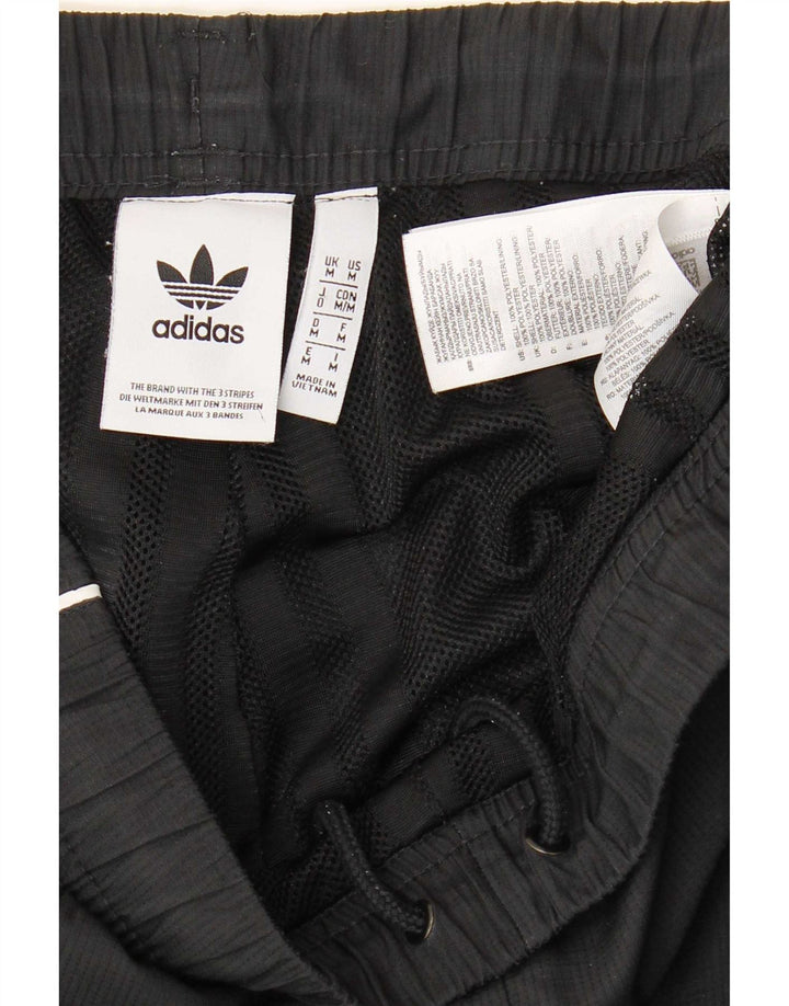 Adidas Męskie spodnie dresowe Joggery Średni czarny poliester z blokami kolorów