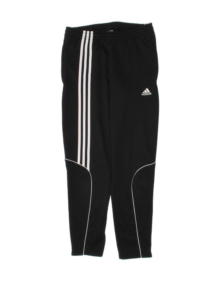 ADIDAS Boys Climalite Tracksuit Trousers 13-14 Years  Black Polyester Vintage Adidas and Second-Hand Adidas from Messina Hembry 