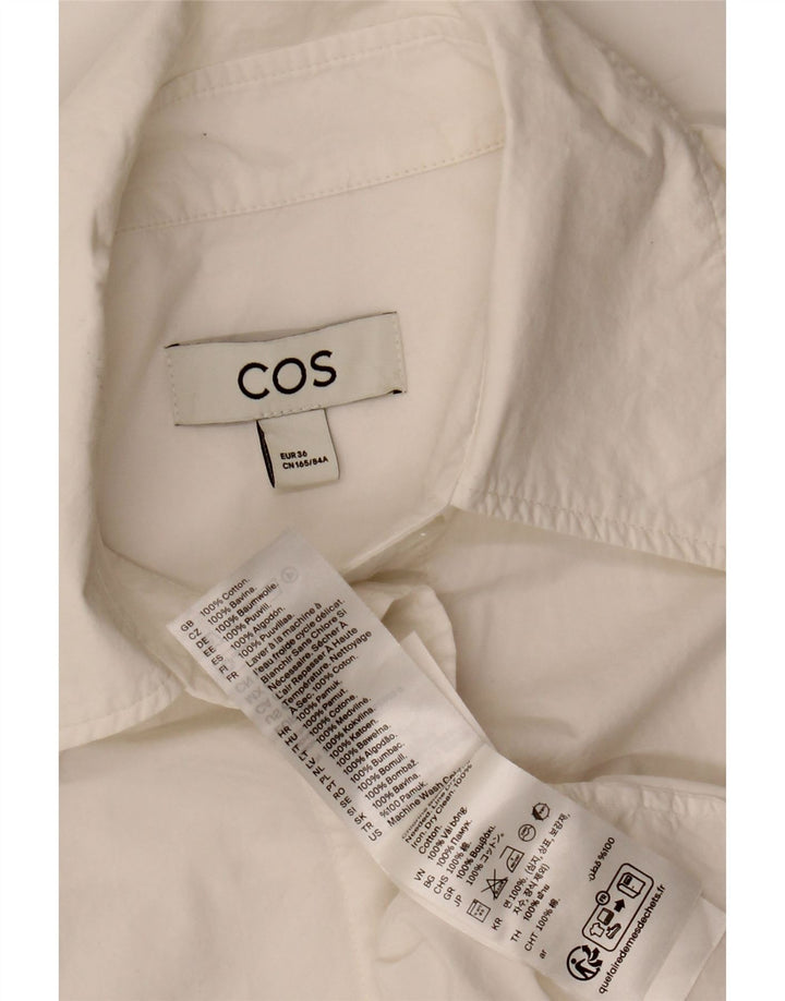 Cos Damska koszula oversize EU 36, mała, biała, bawełniana