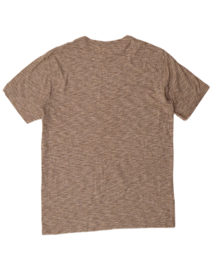 T-shirt męski Eddie Bauer, średniej wielkości beżowa bawełniana nakrapiana
