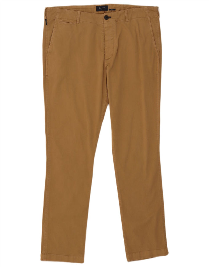 Męskie spodnie typu slim chino Paul Smith W34 L31 beżowe