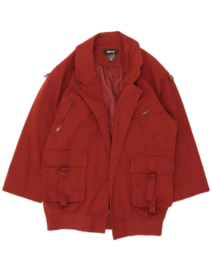 Dkny Damski płaszcz oversize UK 10 Small Red