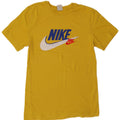 Męski T-shirt z grafiką Nike, mały, żółty, bawełniany