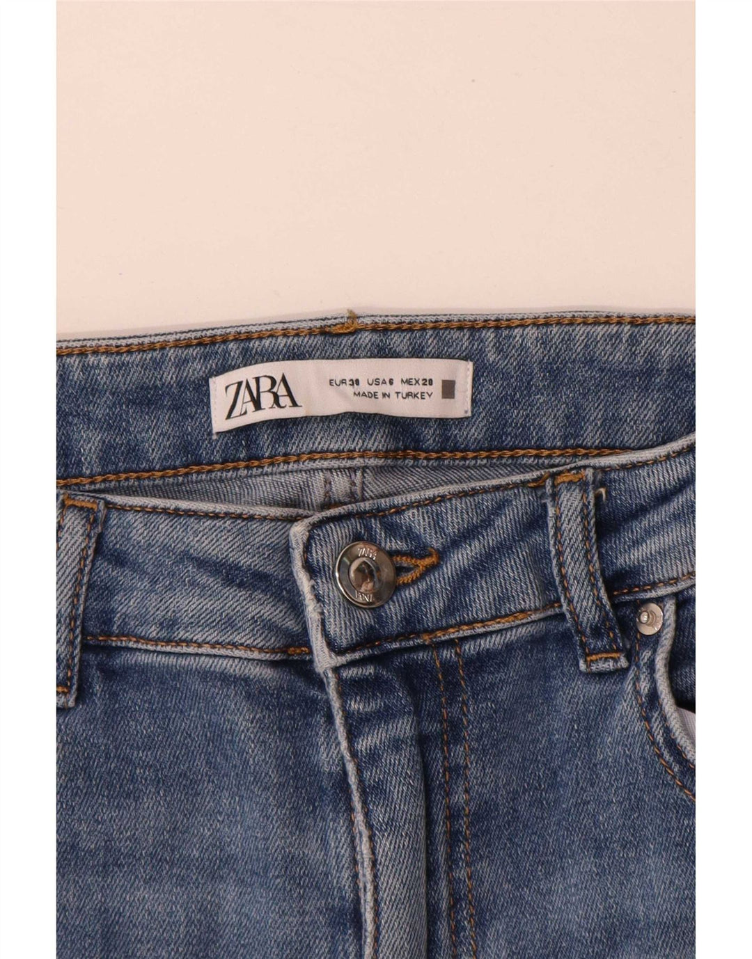 Damskie jeansy Bootcut Zara EU 38 Small W28 L32 Niebieskie