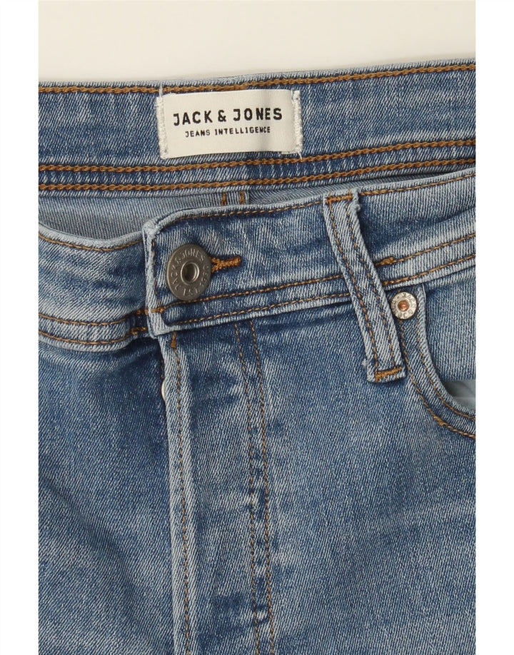 JACK & JONES Mens Slim Jeans W32 L32 Blue Cotton Vintage Jack & Jones and Second-Hand Jack & Jones from Messina Hembry 