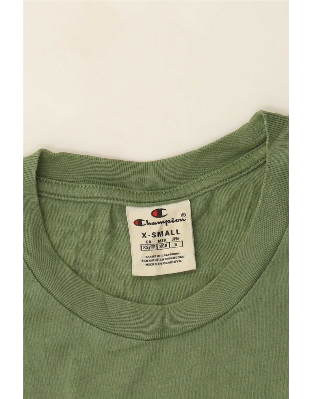 Męski T-shirt Champion z grafiką Top XS Zielony