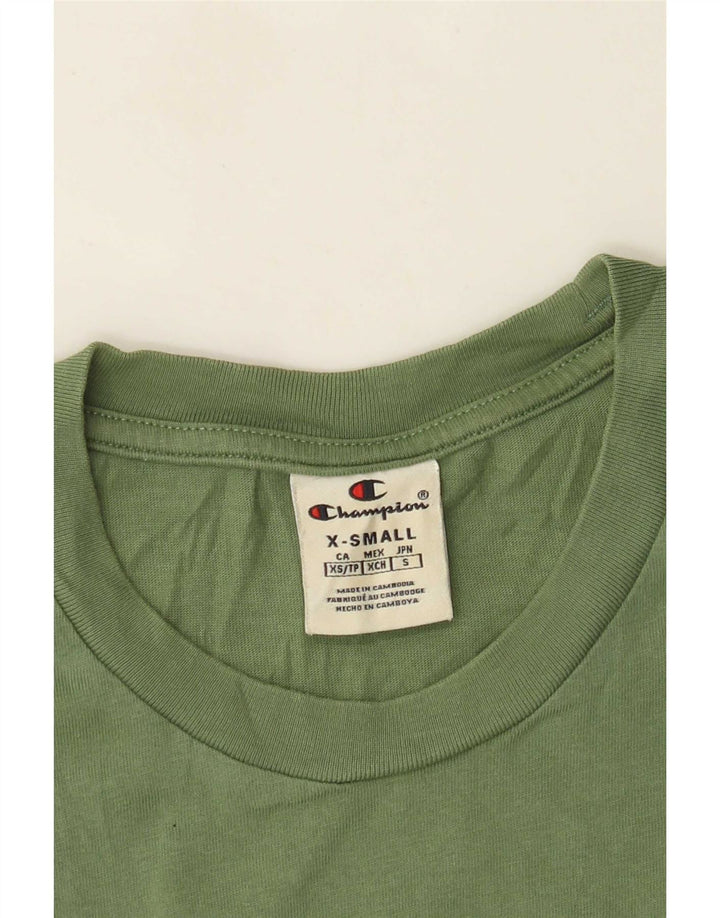 Męski T-shirt Champion z grafiką Top XS Zielony