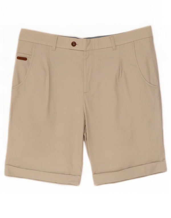 Męskie spodenki na co dzień Zara EU 42 Large W32 Beżowa bawełna
