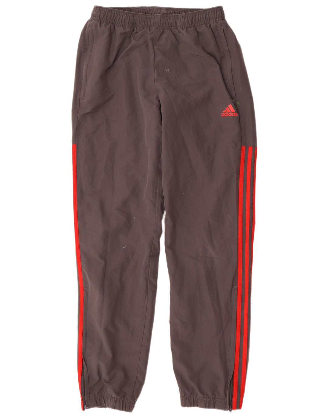 Męskie spodnie dresowe Adidas, małe, szare, poliestrowe