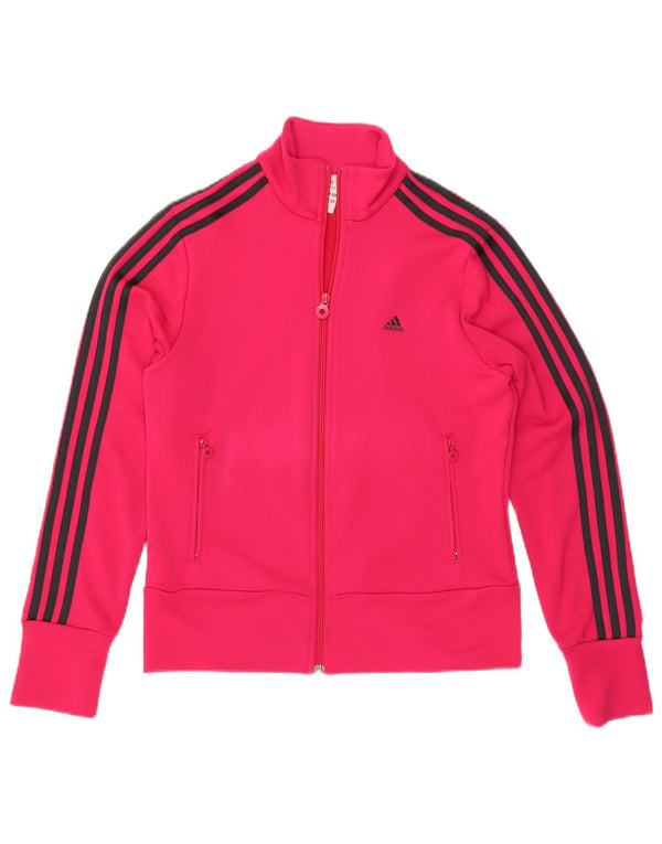 Damska bluza dresowa Adidas UK 14 Średni różowy poliester