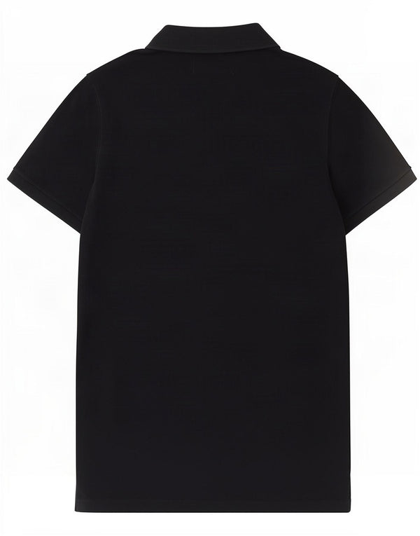 Abercrombie & Fitch Mens Stretch Polo Shirt Medium Black Cotton