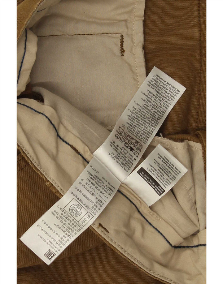 Męskie proste spodnie cargo Levi's W36 L30 Brązowa bawełna