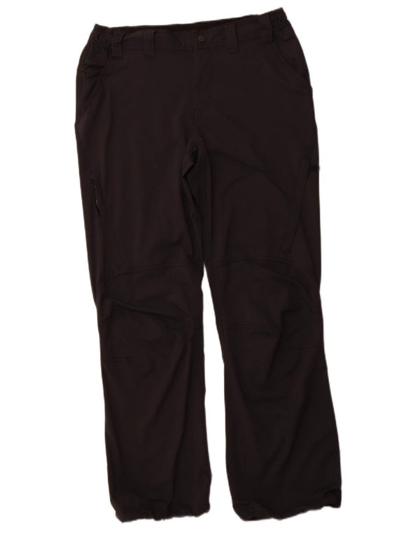 BERGHAUS Womens Straight Cargo Trousers UK 12 Medium W32 L31 Black