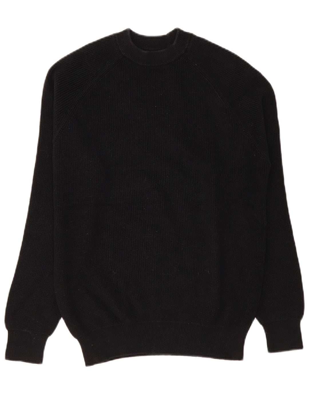 Męski sweter z okrągłym dekoltem Zara, mały, czarny