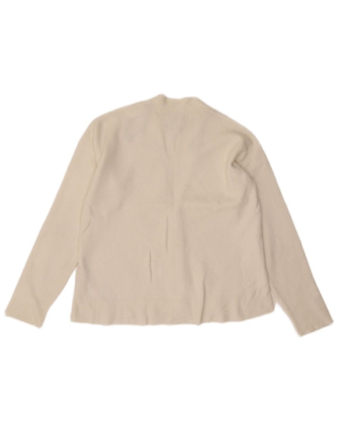 Sweter damski Massimo Dutti Crop Cardigan UK 10 Small White Wiskoza