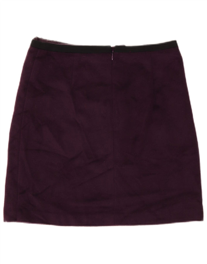 MARKS & SPENCER Damska spódniczka mini UK 10 Mała W28 Fioletowy poliester