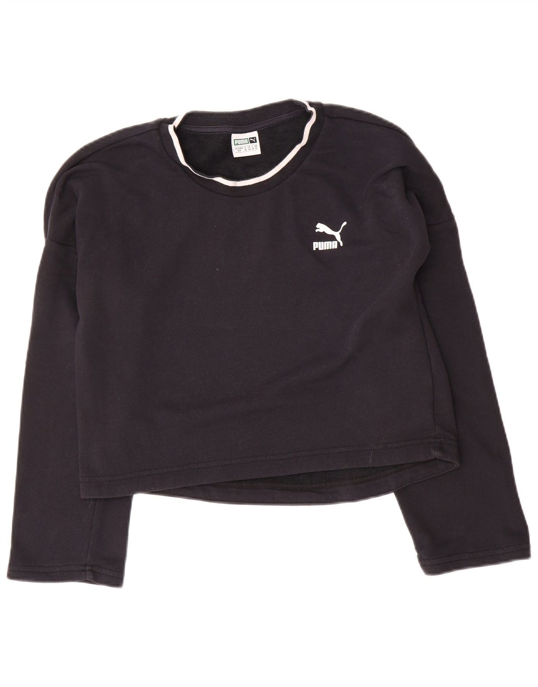Damska bluza Puma Oversize Crop Graphic Jumper UK 10 Small Black